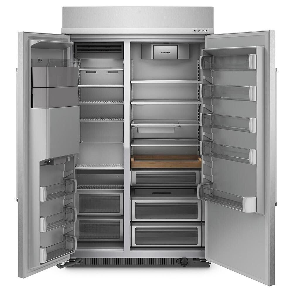 KitchenAid KBSD708MPS 29.4 Cu. Ft. 48" Built-In Side-by-Side Refrigerator in SS