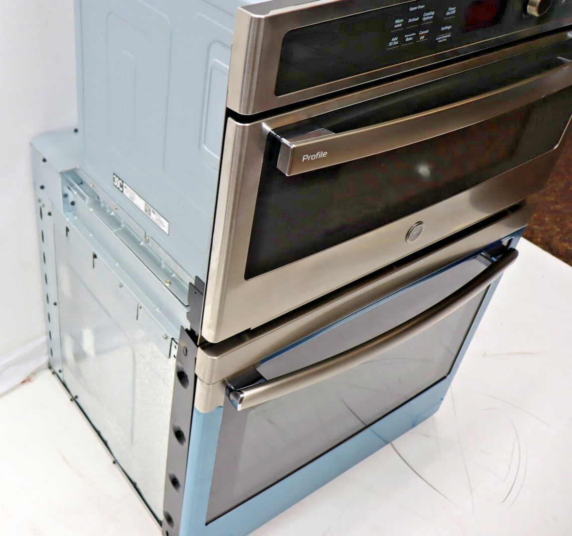 GE Profile PT7800SHSS 30" Built-In Electric Convection Wall Oven w/ Microwave SS