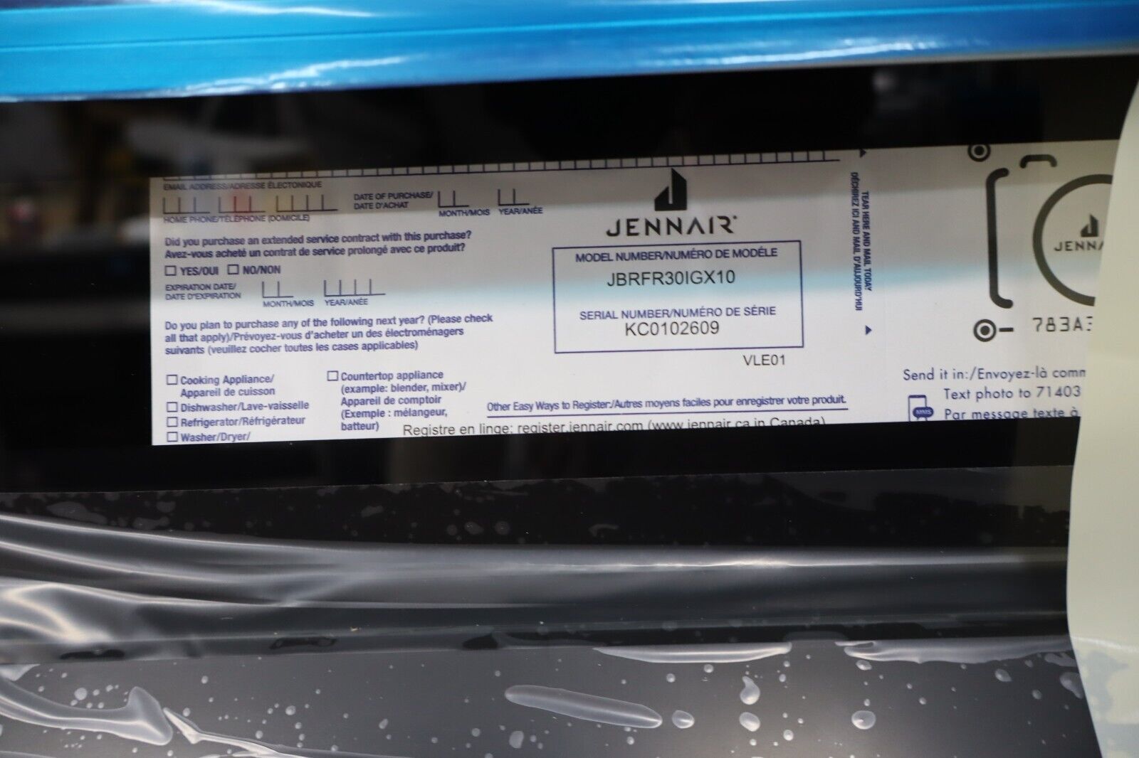 JennAir JBRF30IGX 17 Cu. Ft. 30" Built-In Refrigerator Column Custom Panel Ready