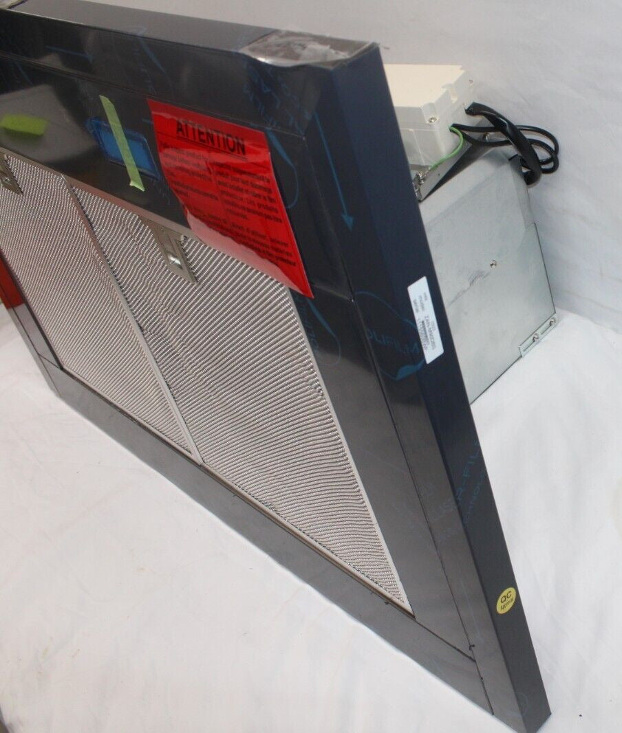 Zephyr ZAN-M90DBS Anzio 36" 600 CFM Wall Mount Range Hood, Black Stainless