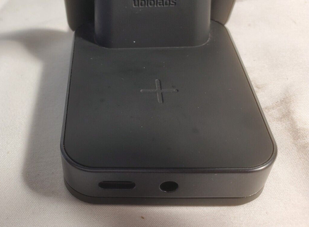 UbioLabs 2-in-1 Wireless Charging Stand w/ 20W USB-C Output Qi Pad, Black