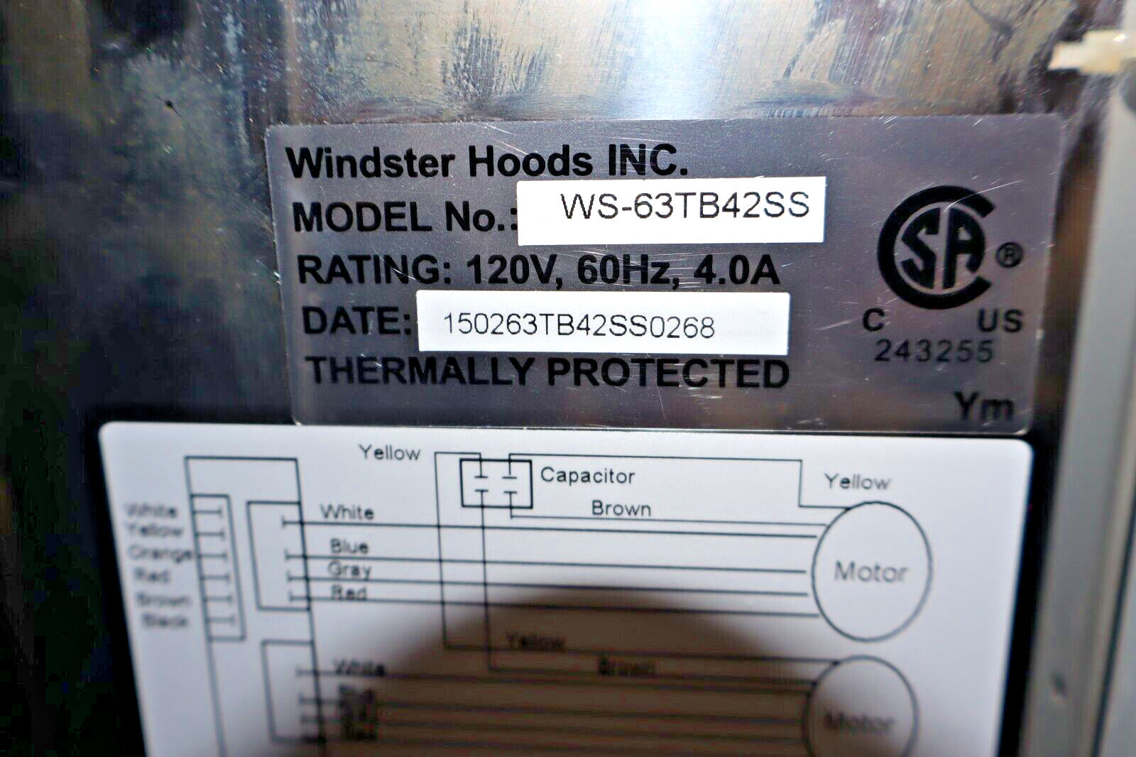 Windster WS-63TB42SS 36" Convertible 780 CFM Island Range Hood, Stainless Steel