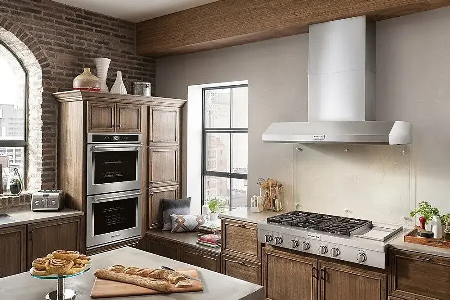 KitchenAid KVWC958KSS - 48" Recirculating Commercial-Style Wall Range Hood, SS