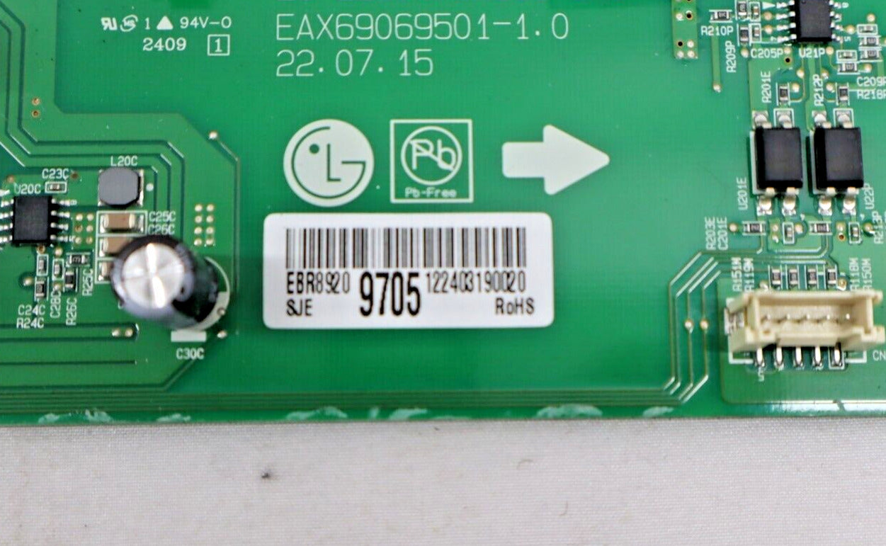 OEM LG Induction Cooktop Inverter Power Control Board, CBIH3617BE00 EBR89209705