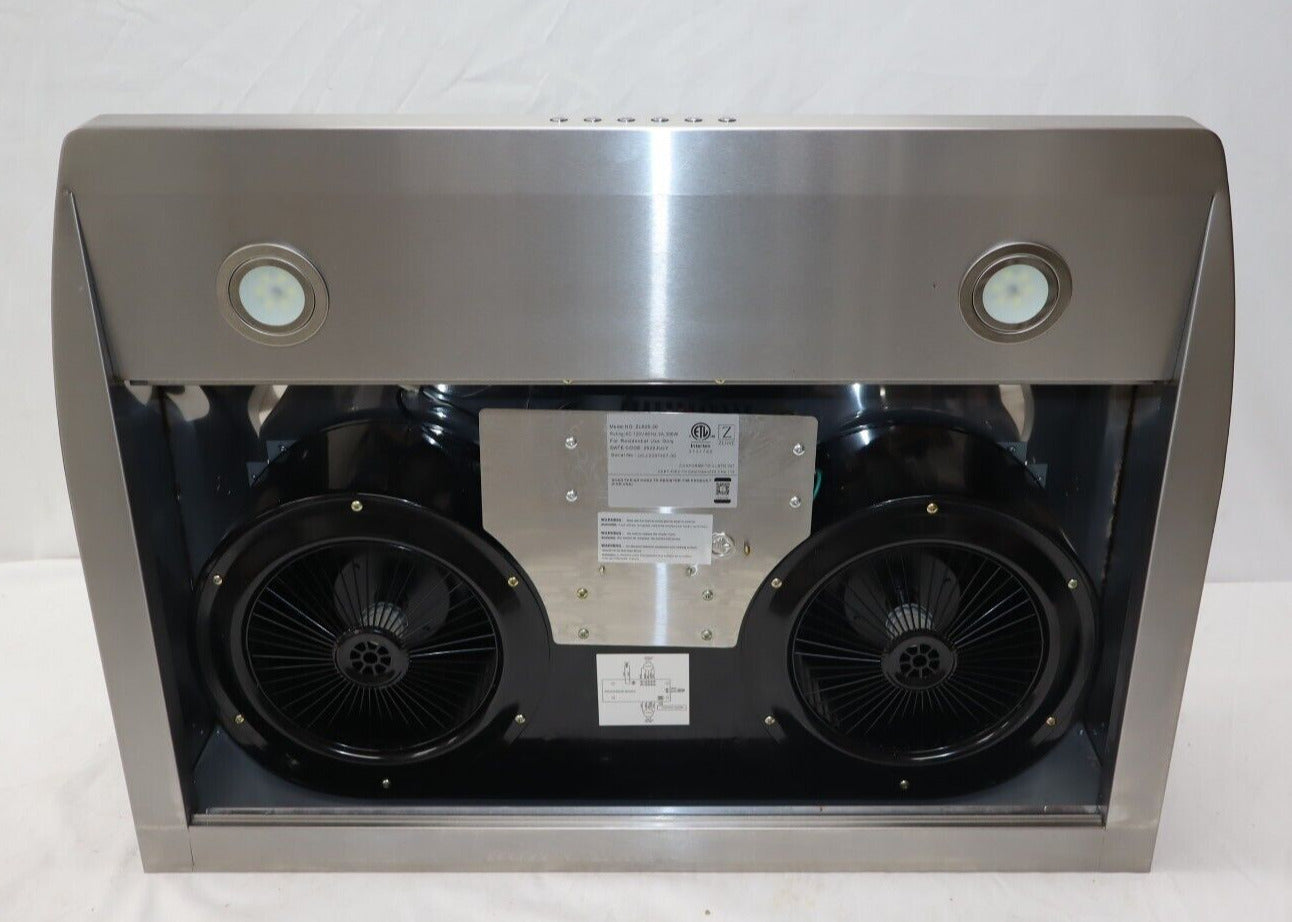 ZLINE - 30" 600 CFM 4-Speed Fan Under Cabinet Range Hood, Stainless Steel 625-30
