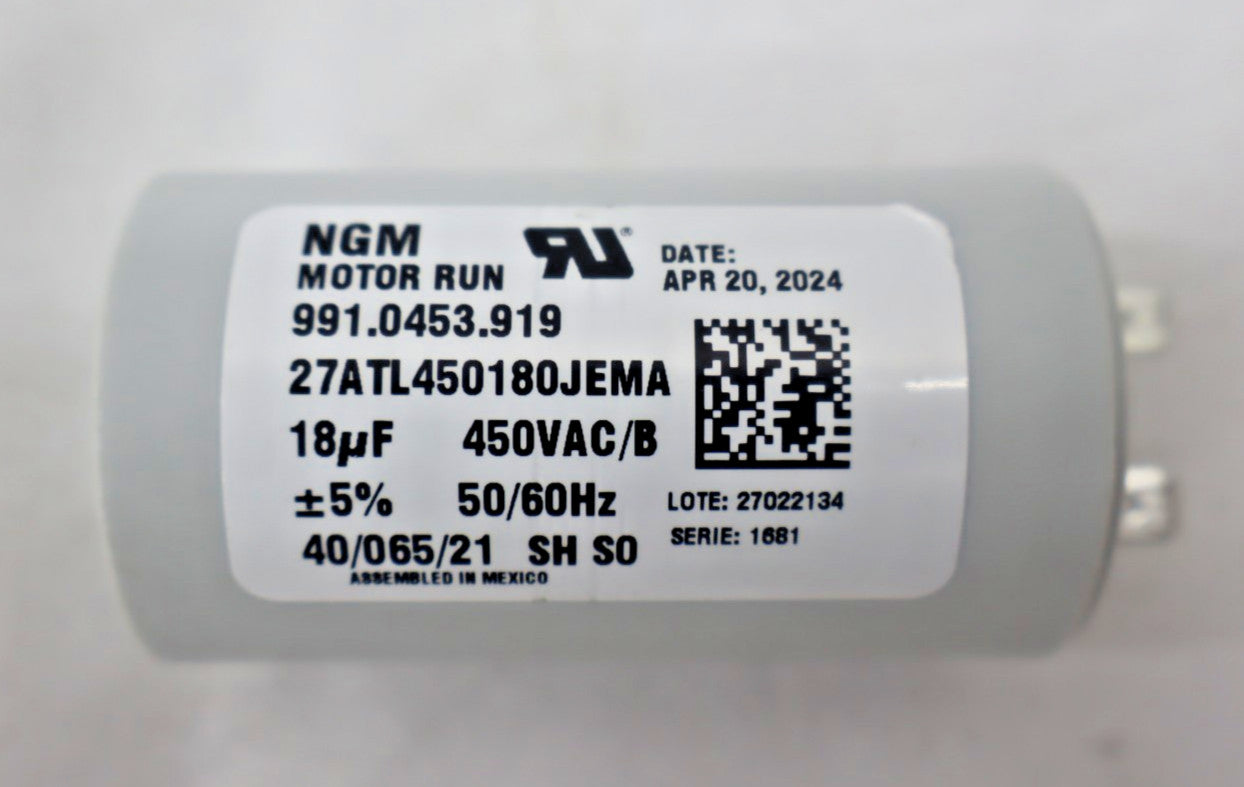 Genuine OEM GE JVX5300EJ2ES CAPACITOR 18MFD 450V WB27X27239