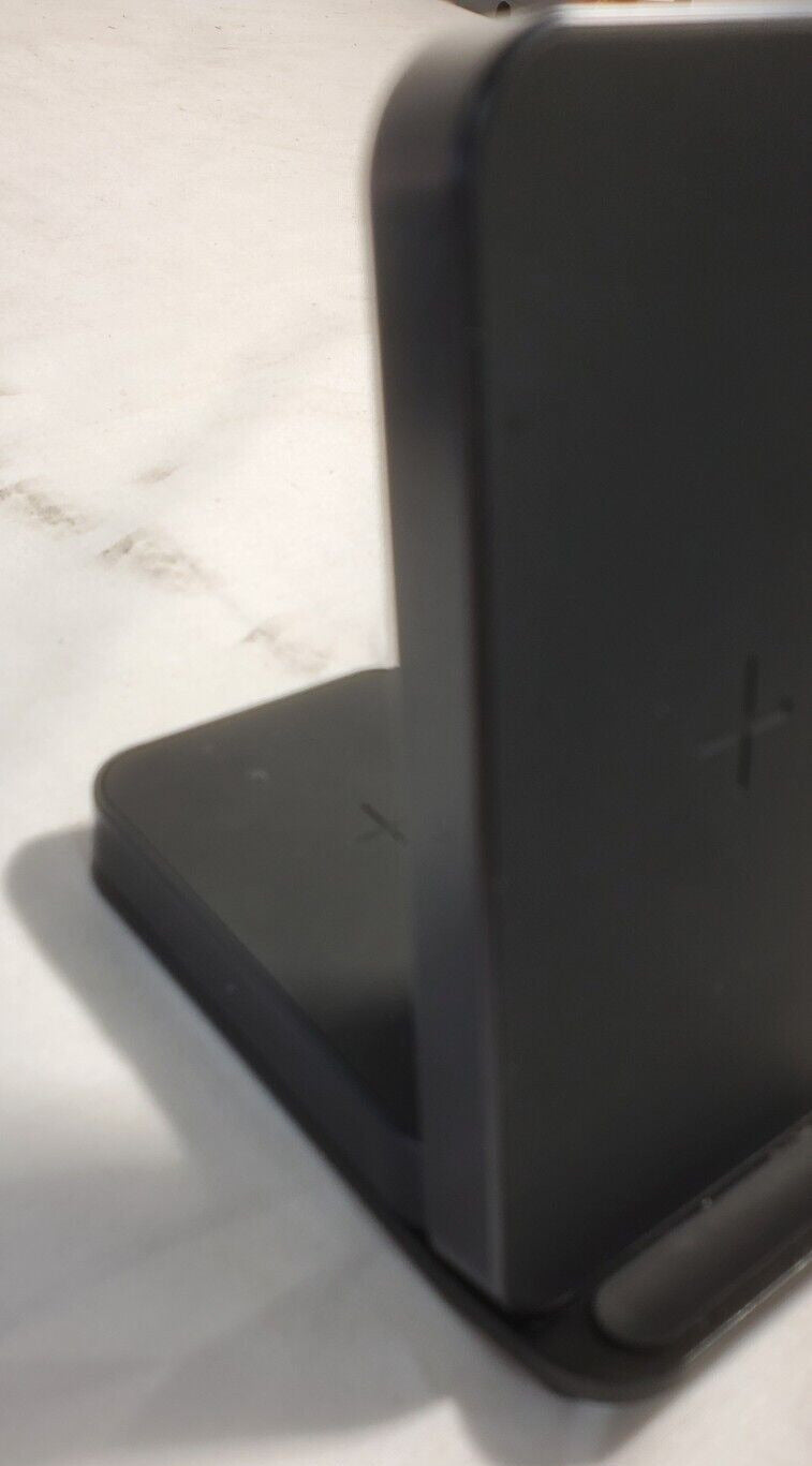 UbioLabs 2-in-1 Wireless Charging Stand w/ 20W USB-C Output Qi Pad, Black