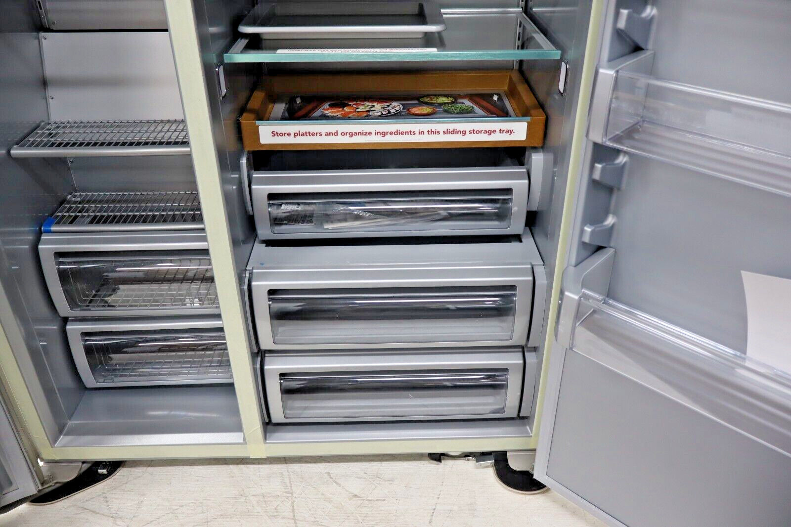 KitchenAid KBSD708MPS 29.4 Cu. Ft. 48" Built-In Side-by-Side Refrigerator in SS