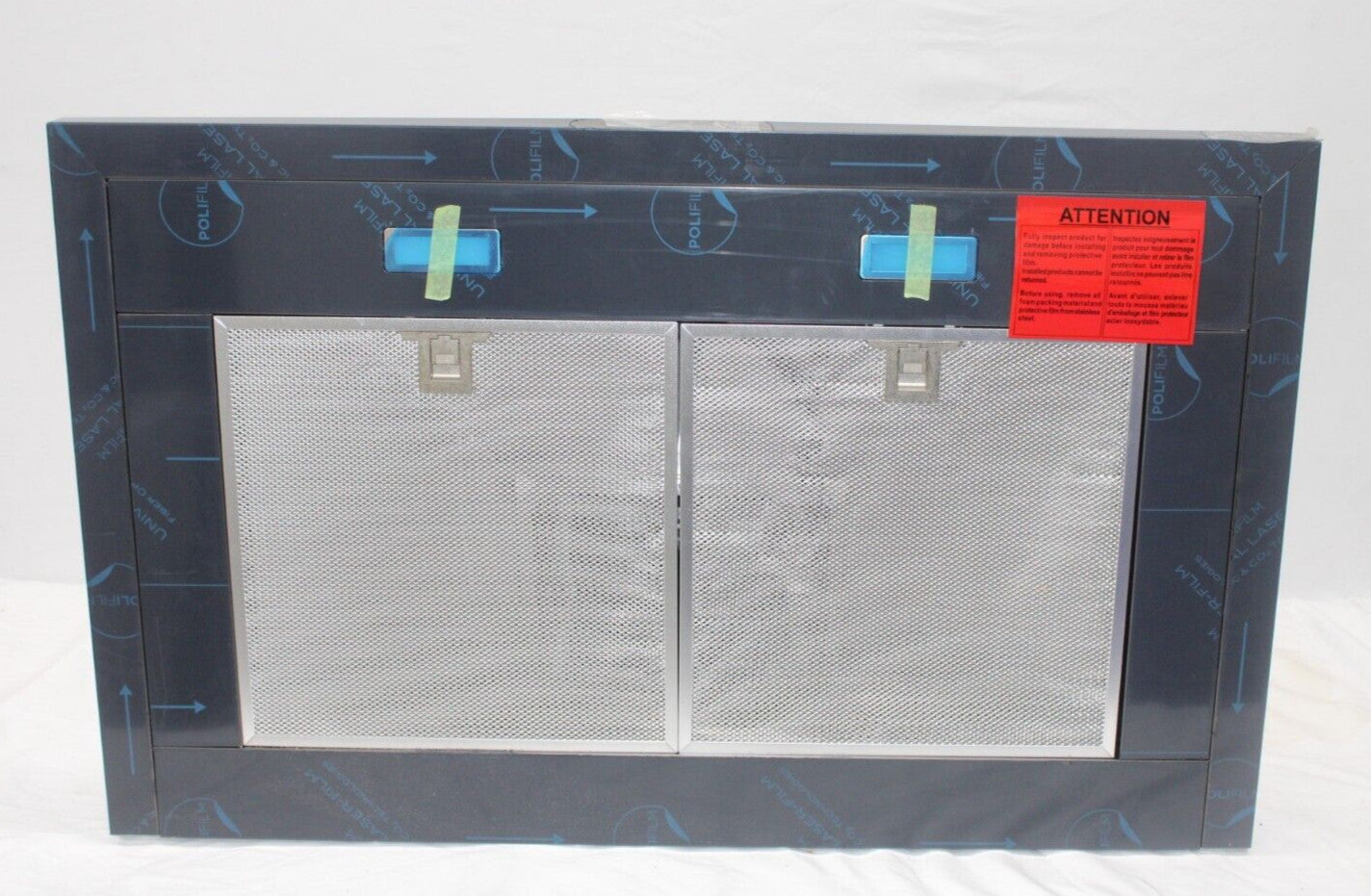 Zephyr ZAN-M90DBS Anzio 36" 600 CFM Wall Mount Range Hood, Black Stainless