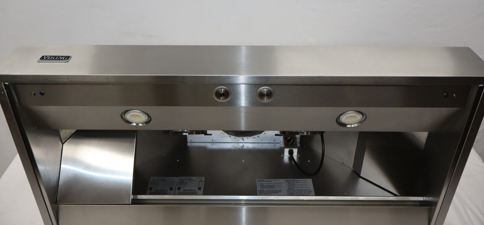 Viking VCWH54848SS 48" Wide 18" High Wall Mount Chimney  Range Hood, Stainless Steel